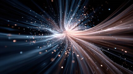 Artistic black and white background enhanced by a single light source creating striking contrasts and visual depth