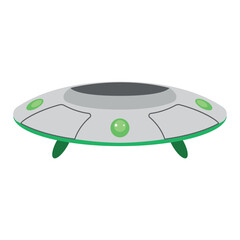 Green UFO flying saucer. Vector © Rosustock
