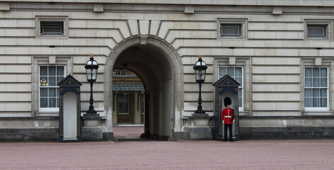 British Royal Guard at their post