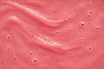 Pink Pina Colada Cocktail Macro Closeup