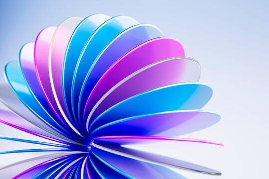 Colorful Glass Plates 3D abstract background