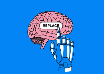 Artificial intelligence to supersede human intellect.