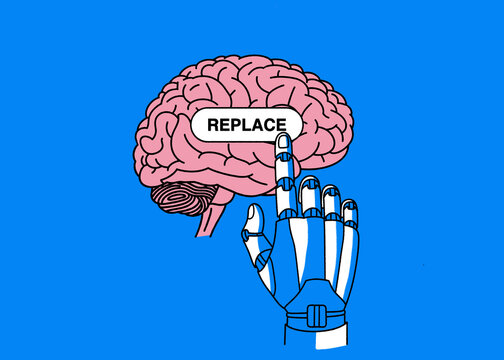 Artificial intelligence to supersede human intellect.