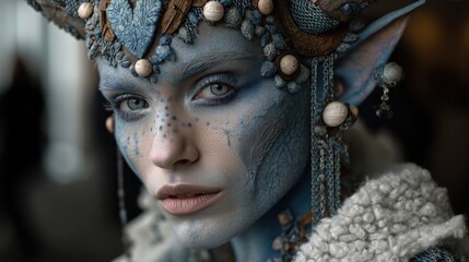 Anime cosplay avatar character transformation illustration