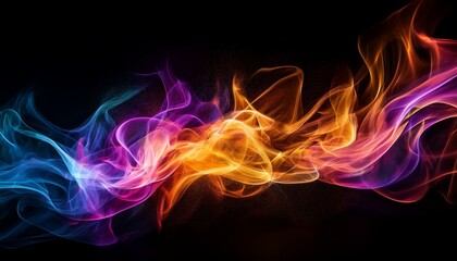 Fototapeta premium abstract colorful flame illustration