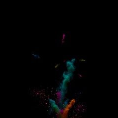 abstract background with colorful splashes