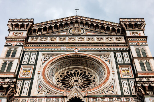 Florence Cathedral Facade with Rose Window