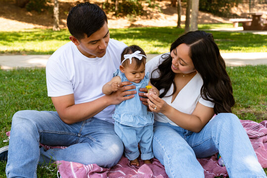 candi family baby outside