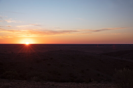 Sunset at Mundi Mundi Lookout