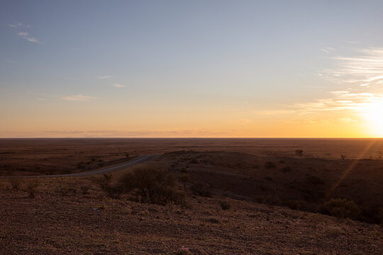 Sunset at Mundi Mundi Lookout