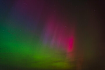 Rare multi-coloured aurora borealis above the skies in Dorset