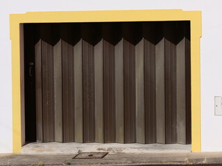 Folding door, often used as a garage door or security door for shops, folding doors consist of...
