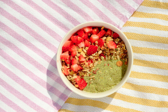 Matcha Chia Pudding Breakfast Bowl