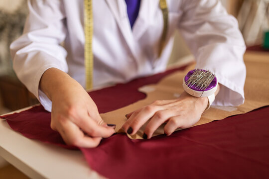 fashion designer in a sewing workshop