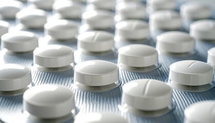 White pills in blister pack