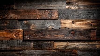 Rustic Wooden Paneling Texture Background