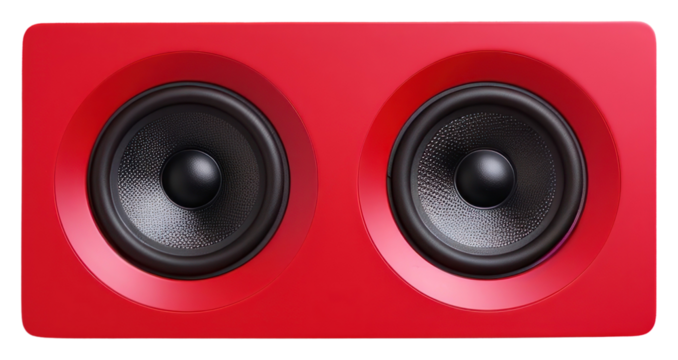 PNG Modern speaker red red background loudspeaker.