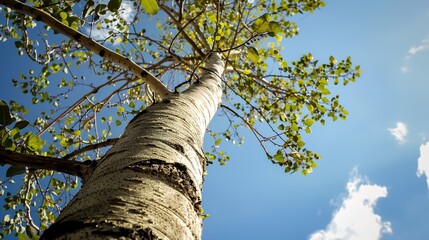 Towering Poplar Trees: Fast-Growing Species with Slender Trunks, Fluttering Leaves, and Iconic Silhouettes, Thriving in Forests, Riverbanks, and Urban Landscapes, Capturing Natural Elegance for Arbori