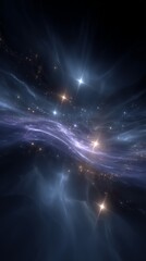 Fototapeta premium Abstract Cosmic Nebula Displaying Colors In Space