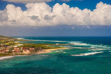 Stunning panoramic view of Frigate Bay from Timothy's Hill, St. Kitts