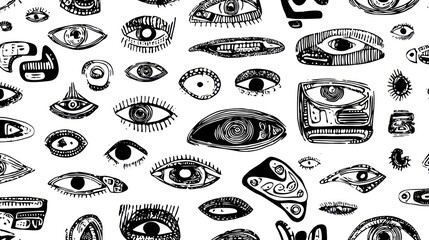 Abstract eyes pattern