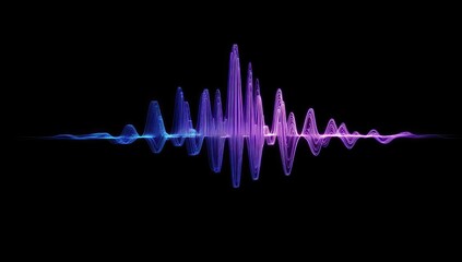 Abstract sound wave graphic