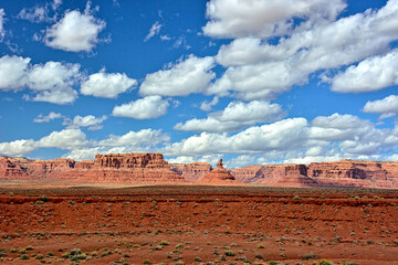 Scenic Red Rock Formations at Valley of the Gods, Utah