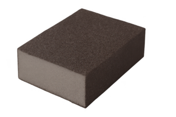 Sanding block with transparent background for easy isolation