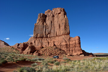 Dramatic Red Rock Landscape in Canyonlands National Park