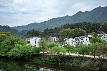 Obraz premium village in the mountains