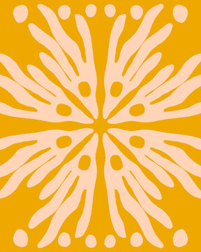 Minimal Abstract Nature Inspired Illustration 