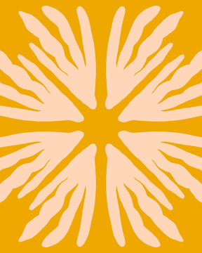 Minimal Abstract Nature Inspired Illustration 