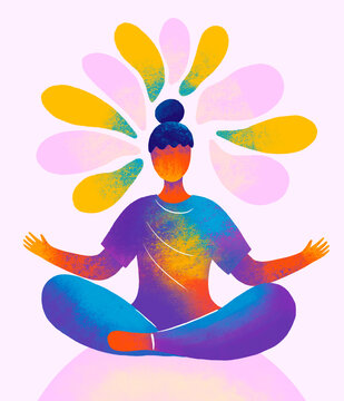 Meditation boosts inner peace and mindfulness
