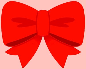 red ribbon bow