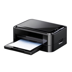 High-Tech Office Inkjet Printer in Jet Black