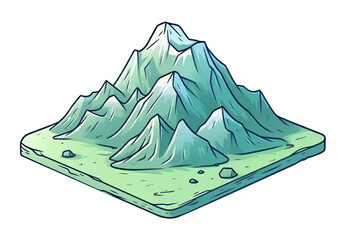 PNG Mountain outdoors nature grass.