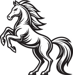 Fototapeta premium Majestic Horse Rearing Up