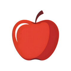 Fototapeta premium Vibrant red apple perfect for healthy eating, diet, and organic food concepts