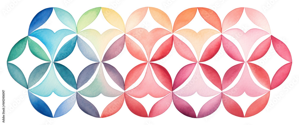 Poster geometric shape graphics pattern