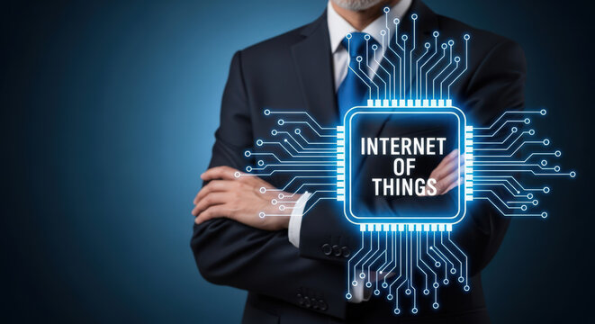Exploring the Internet of Things A Visionary Businessman Embracing Technological Advancement and Digital Transformation for a Connected Future in the Modern Era