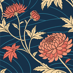 Japanese Edo-period textile pattern