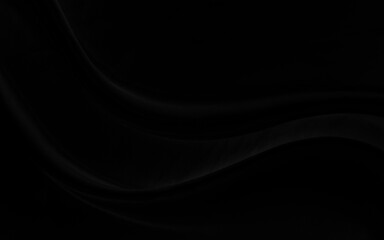 Black gray satin dark fabric texture luxurious shiny that is abstract silk cloth background with patterns soft waves blur beautiful.