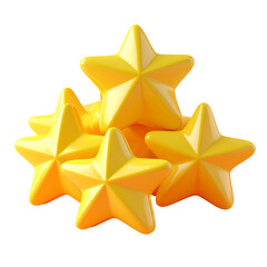 Obraz premium Group of yellow stars graphic design element