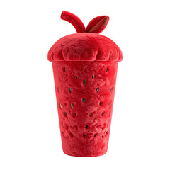 Vibrant red watermelon smoothie in decorative cup