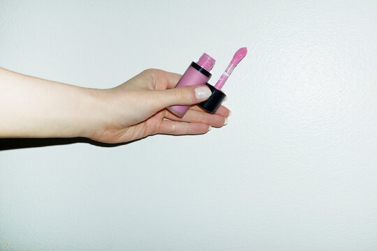 Lilac pink makeup beauty product cosmetic liquid blush lip gloss 