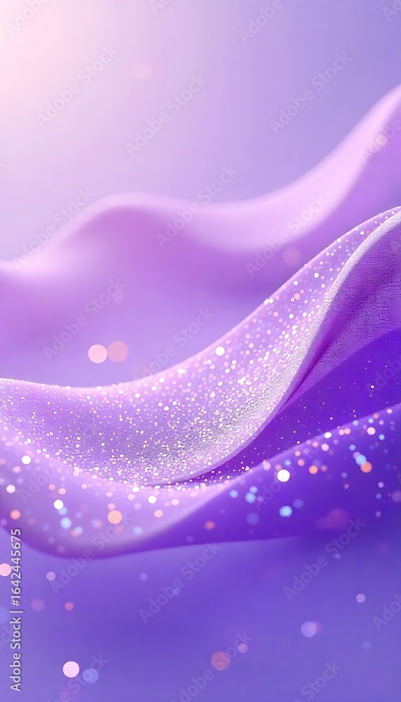 Aufkleber generative ai lavender shimmering waves soft fabric texture abstract background design