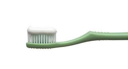 toothbrush with toothpaste