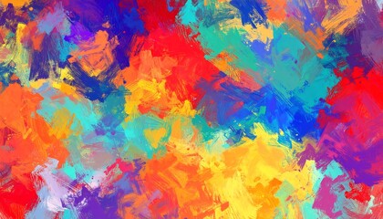 Obraz premium Vibrant abstract colorful painting (1)