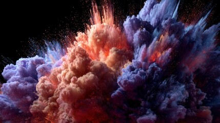 Abstract explosion of color