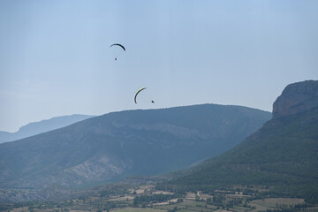 Landscape of the city of Organya in the province of Lleida in northern Spain